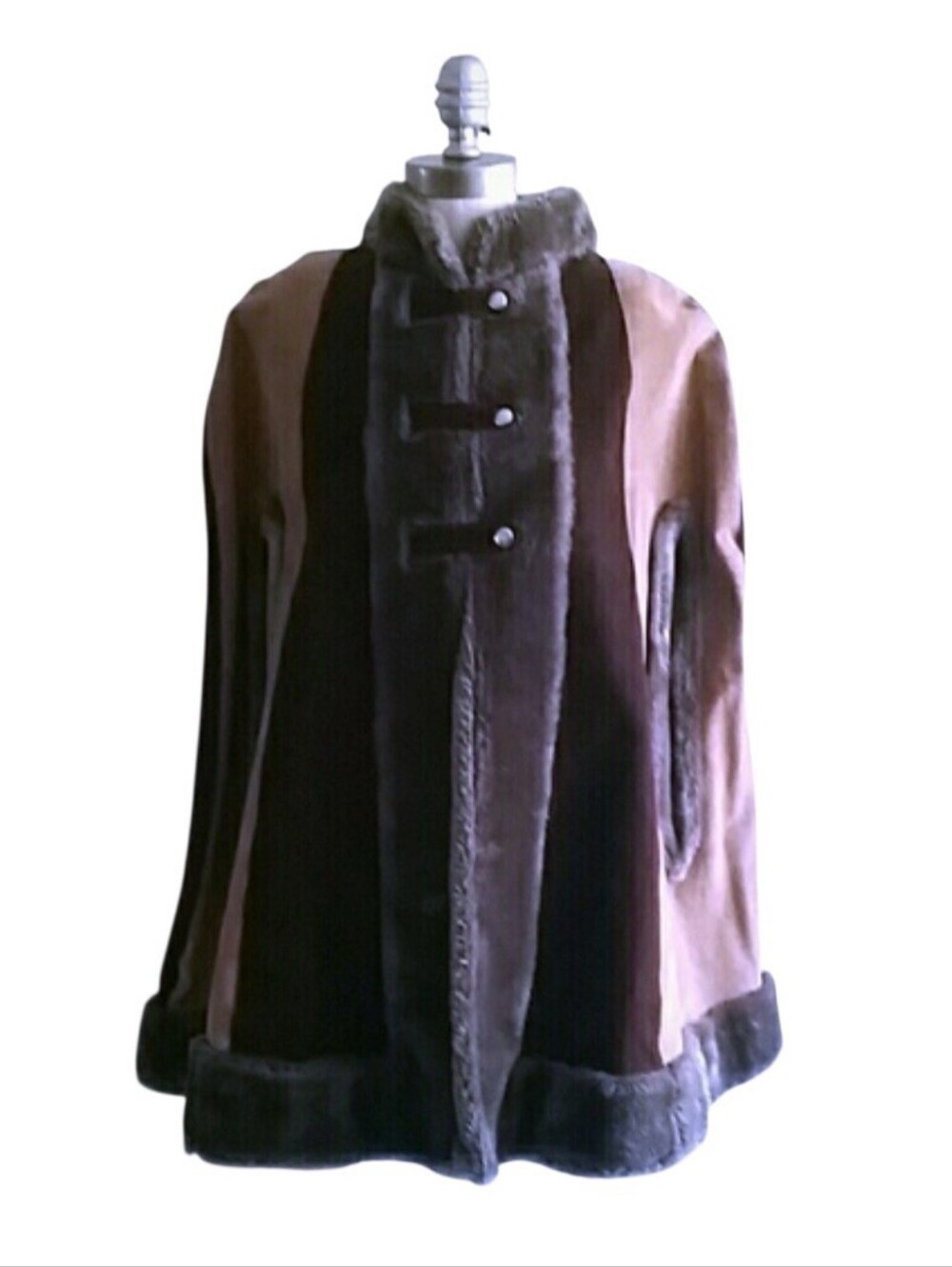 Vintage Swinging 60's suede poncho